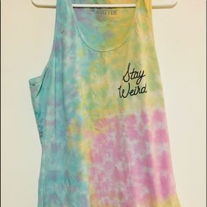 “Stay Weird” tank
